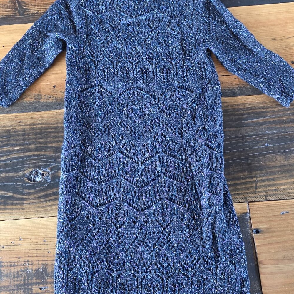 Girls Knitted Sweater Dress / Sparkle Dress / Sequin Dress / Little Girls Dress - Picture 12 of 16